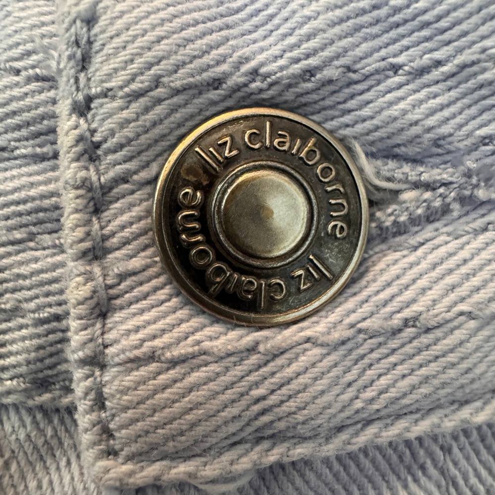 Liz Claiborne Straight Leg Jeans Light Blue WDMUC263 6R - Picture 4 of 11